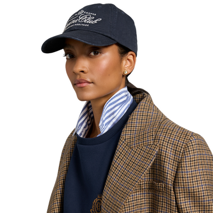 Equine Club Cap Ink Navy Ecru