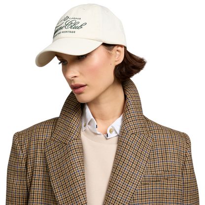 Equine Club Cap Racing Green Ecru