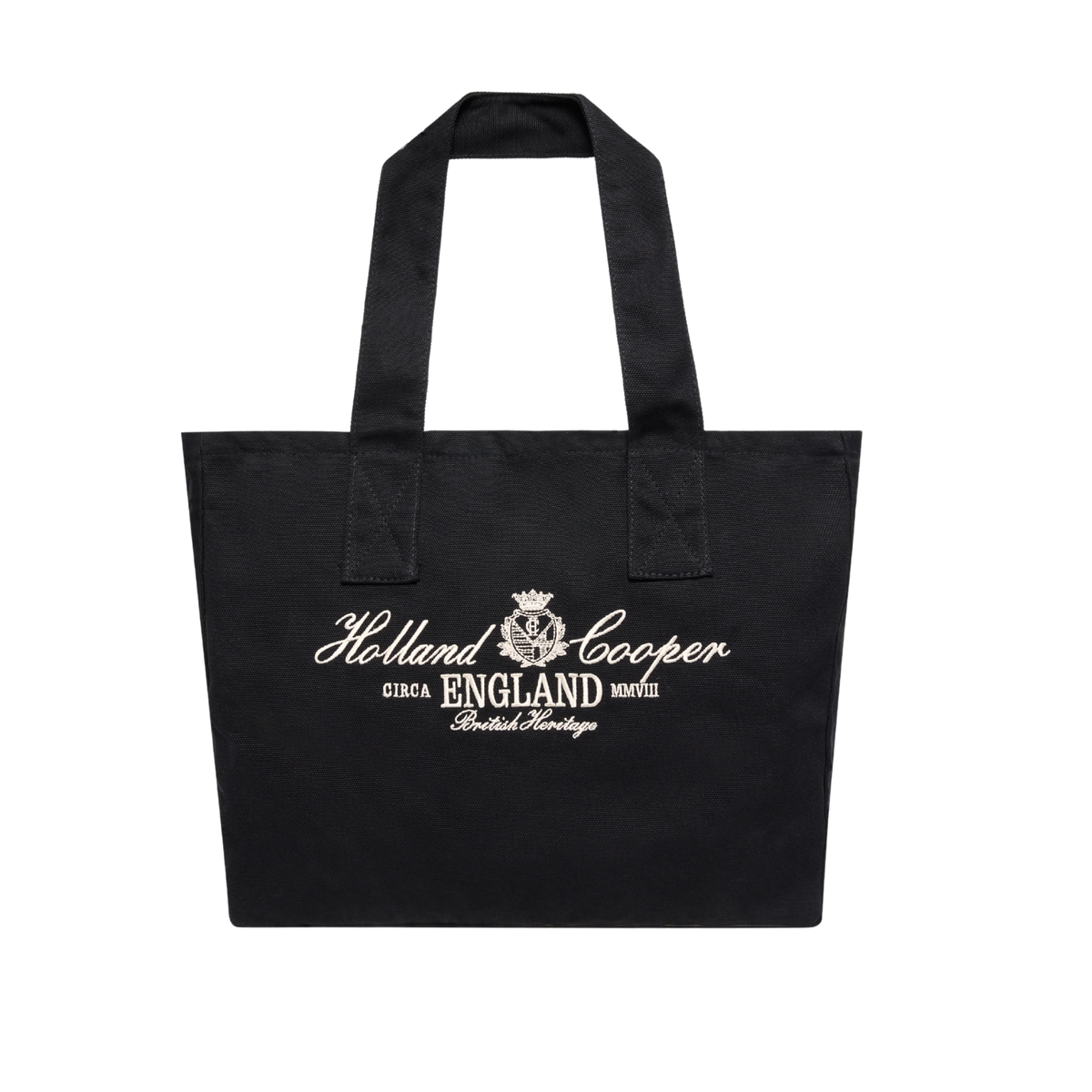 Essential Tote Bag Black Ecru