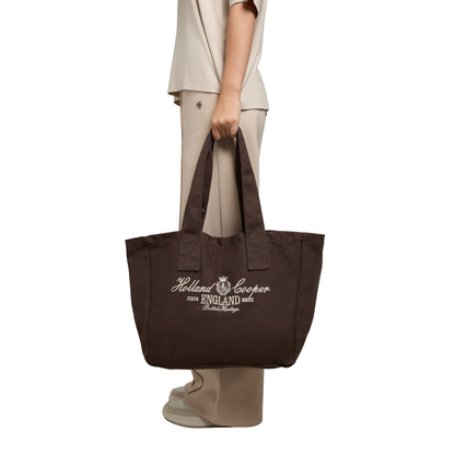 Essential Tote Bag Chocolate Ecru