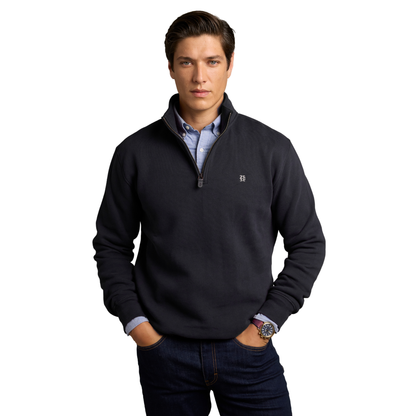 Classic Quarter Zip Sweat Ink Navy