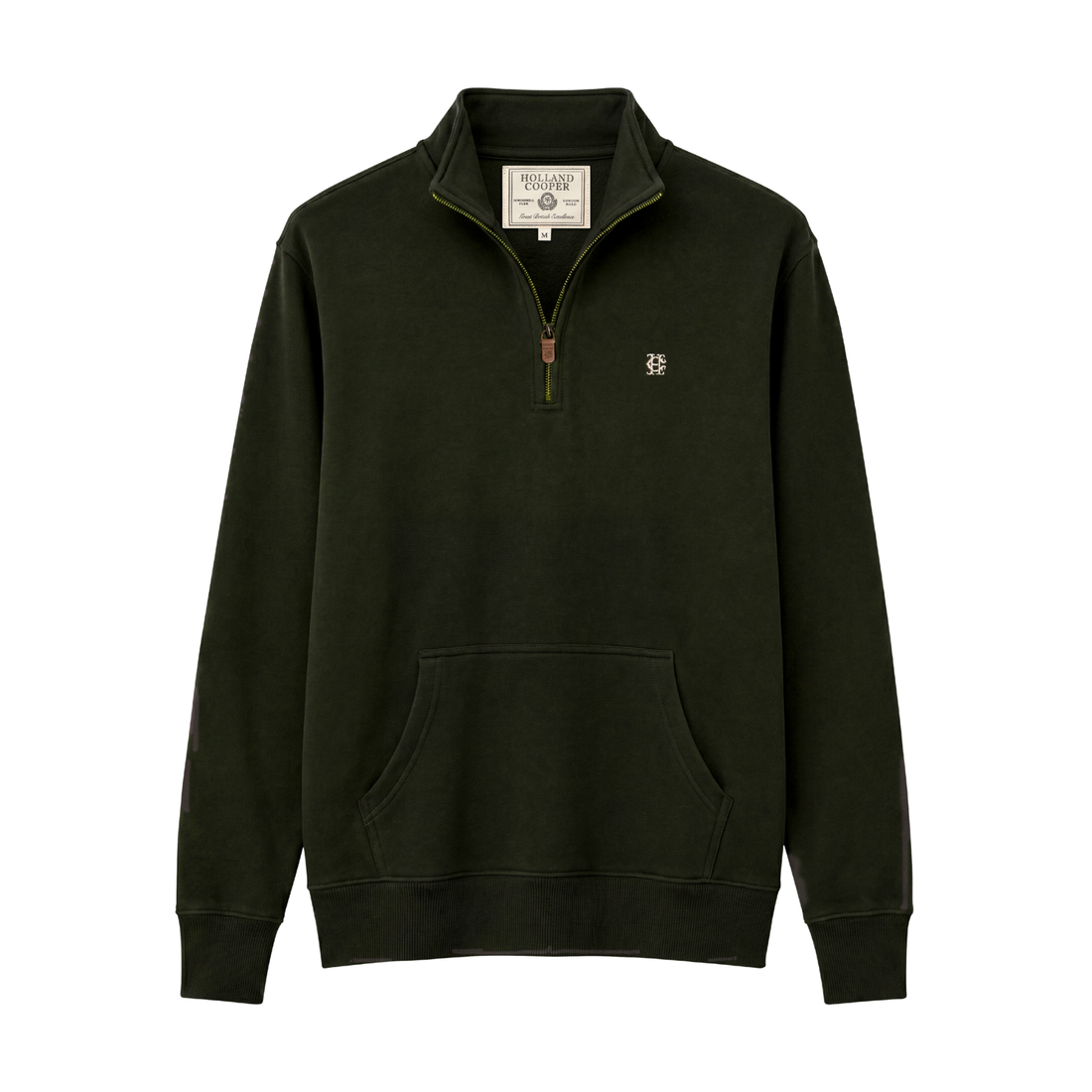 Classic Quarter Zip Sweat Racing Green
