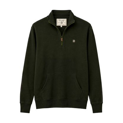 Classic Quarter Zip Sweat Racing Green