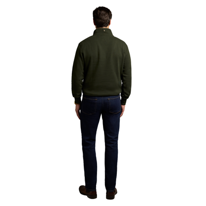 Classic Quarter Zip Sweat Racing Green