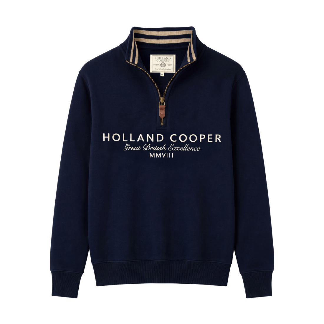 Heritage Quarter Zip Sweat Navy