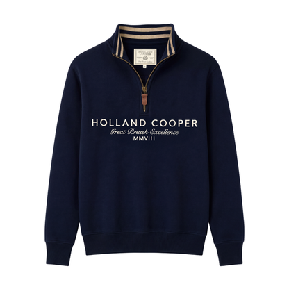 Heritage Quarter Zip Sweat Navy