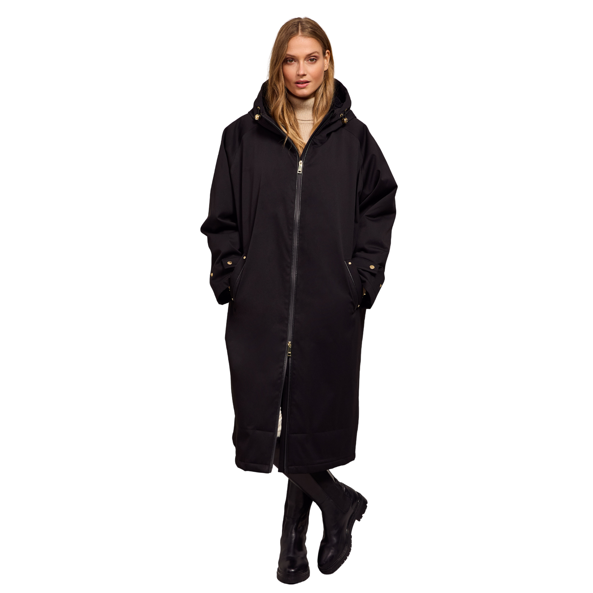 One-Size Waterproof Coat Black