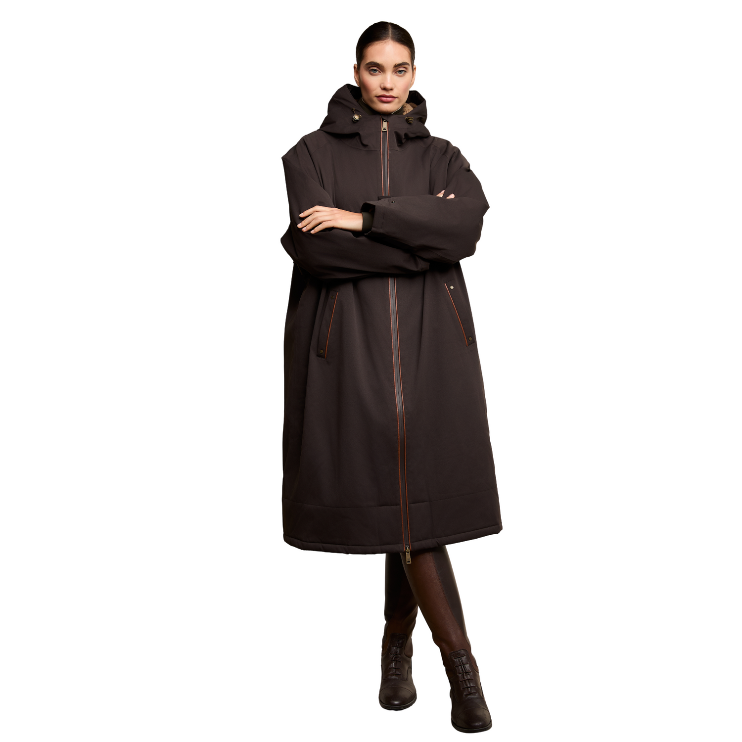 One-Size Waterproof Coat Chocolate