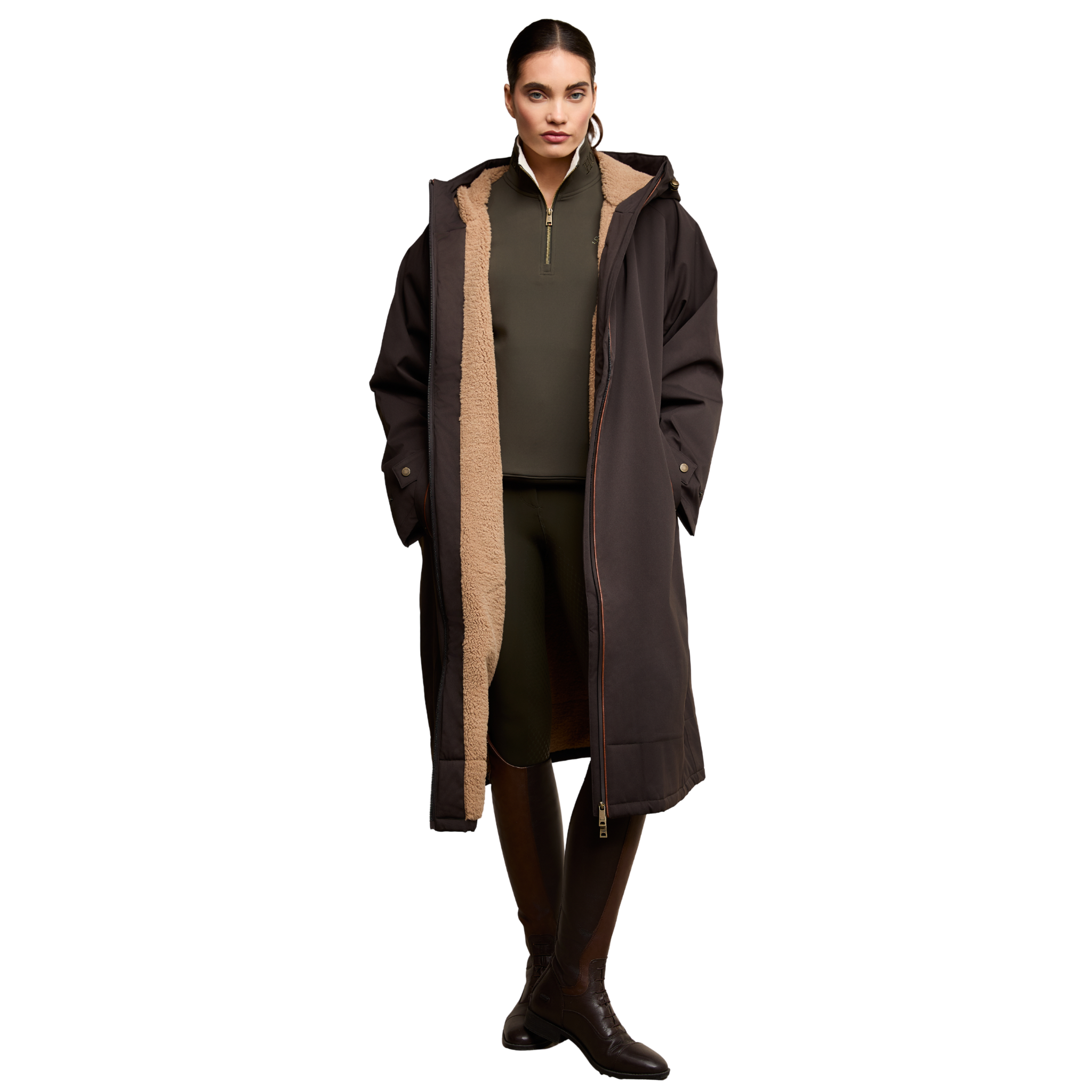 One-Size Waterproof Coat Chocolate