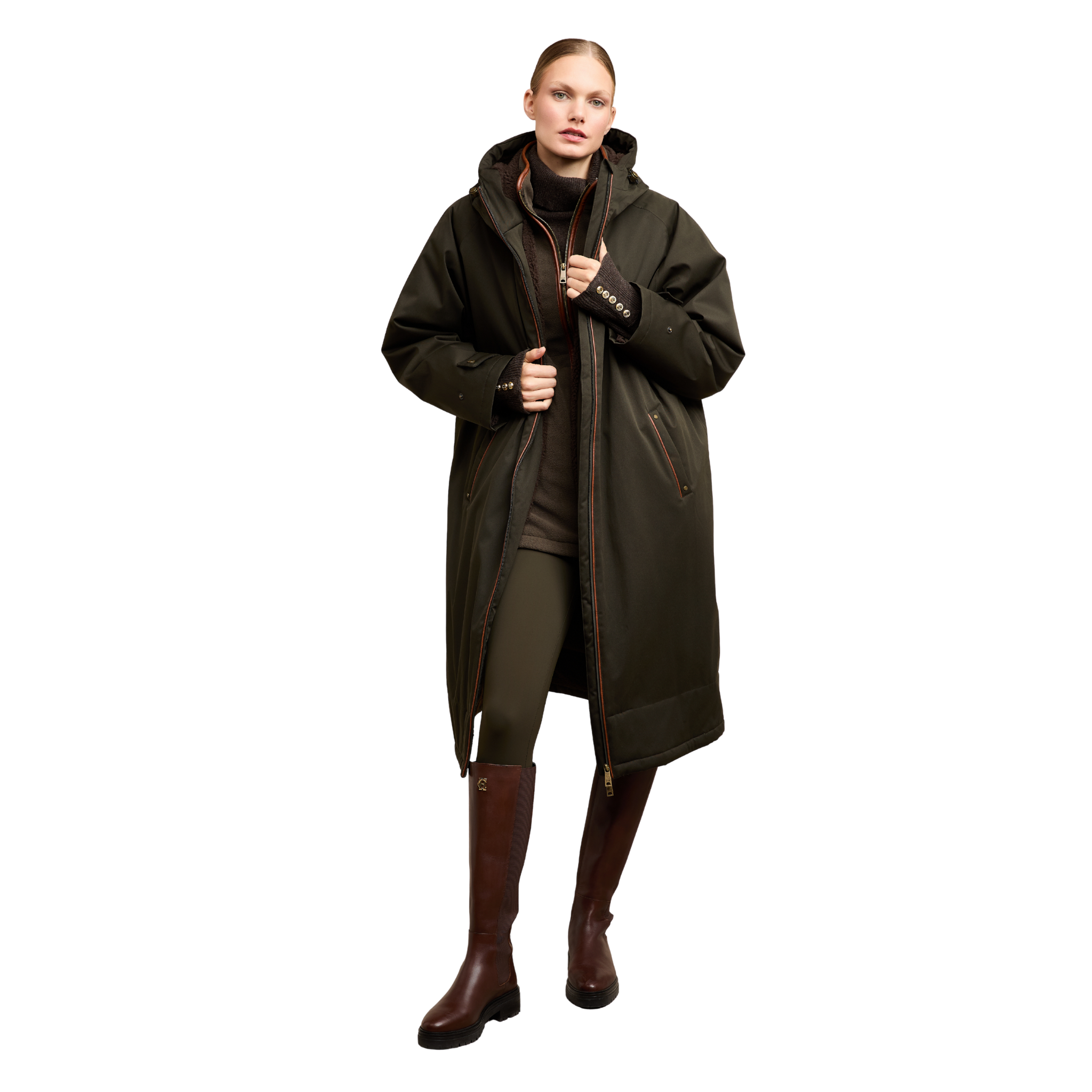 One-Size Waterproof Coat Khaki