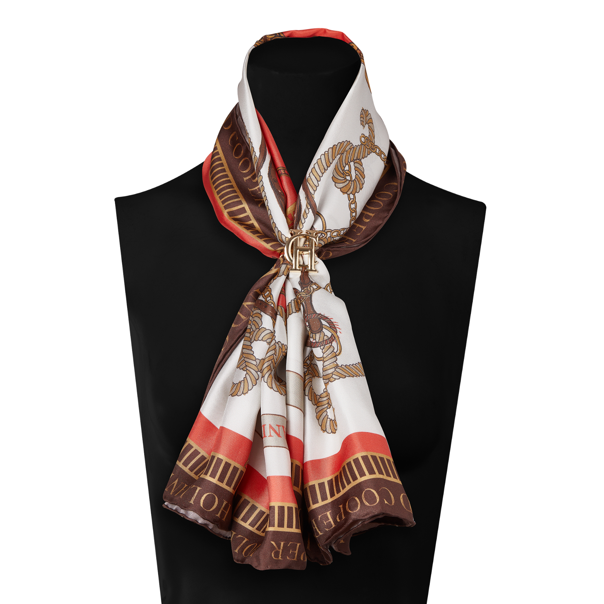 Regal Horse Silk Scarf Sienna