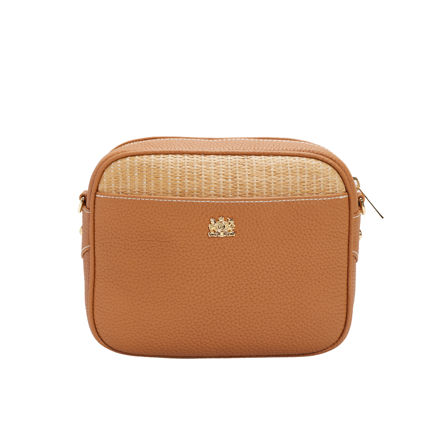 Soho Camera Bag Tan Raffia