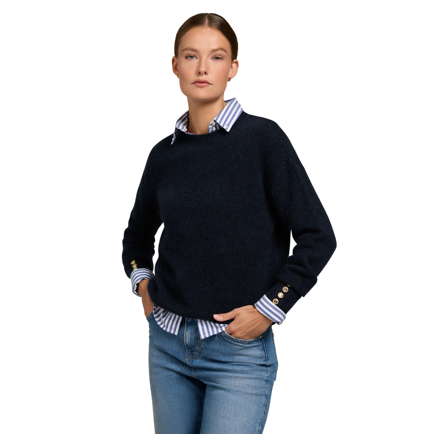 Tori Crew Neck Knit Ink Navy