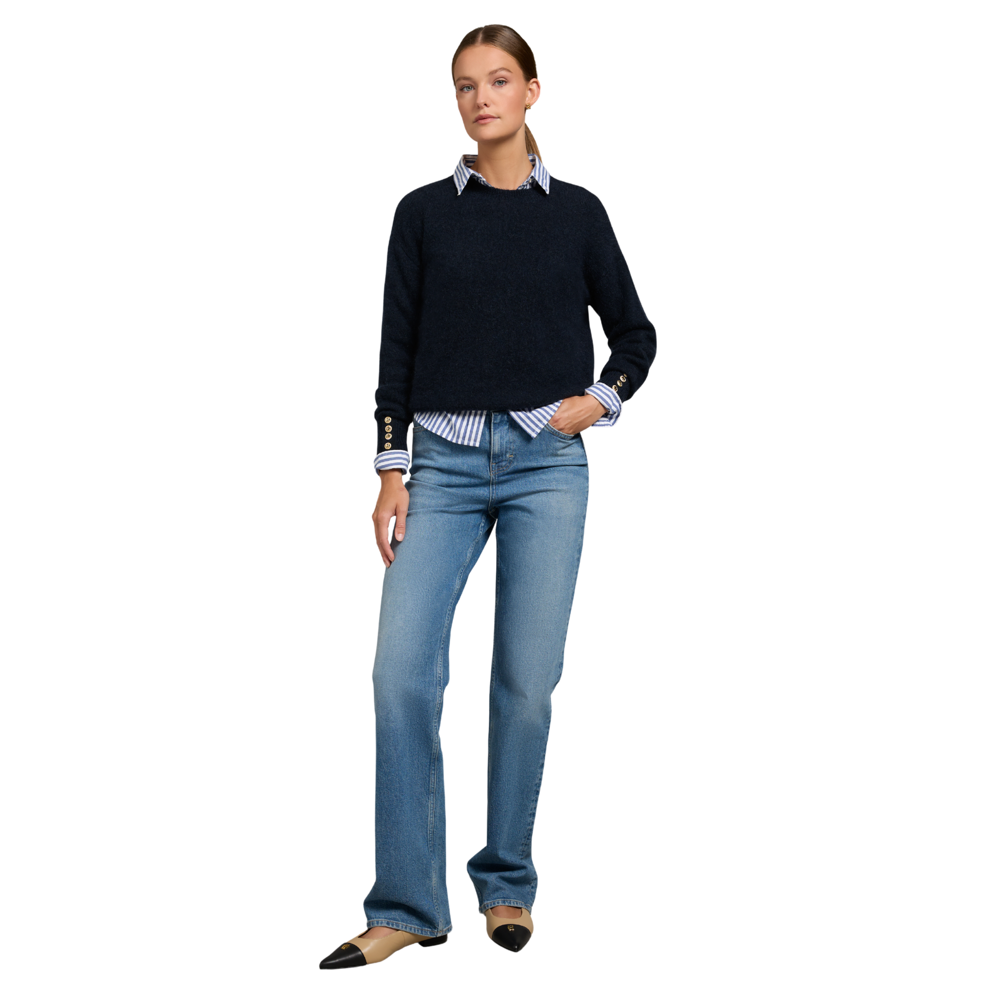 Tori Crew Neck Knit Ink Navy