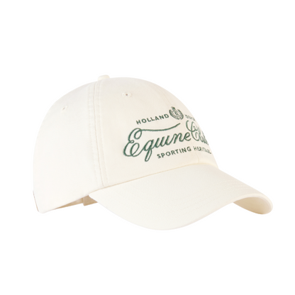 Equine Club Cap Racing Green Ecru