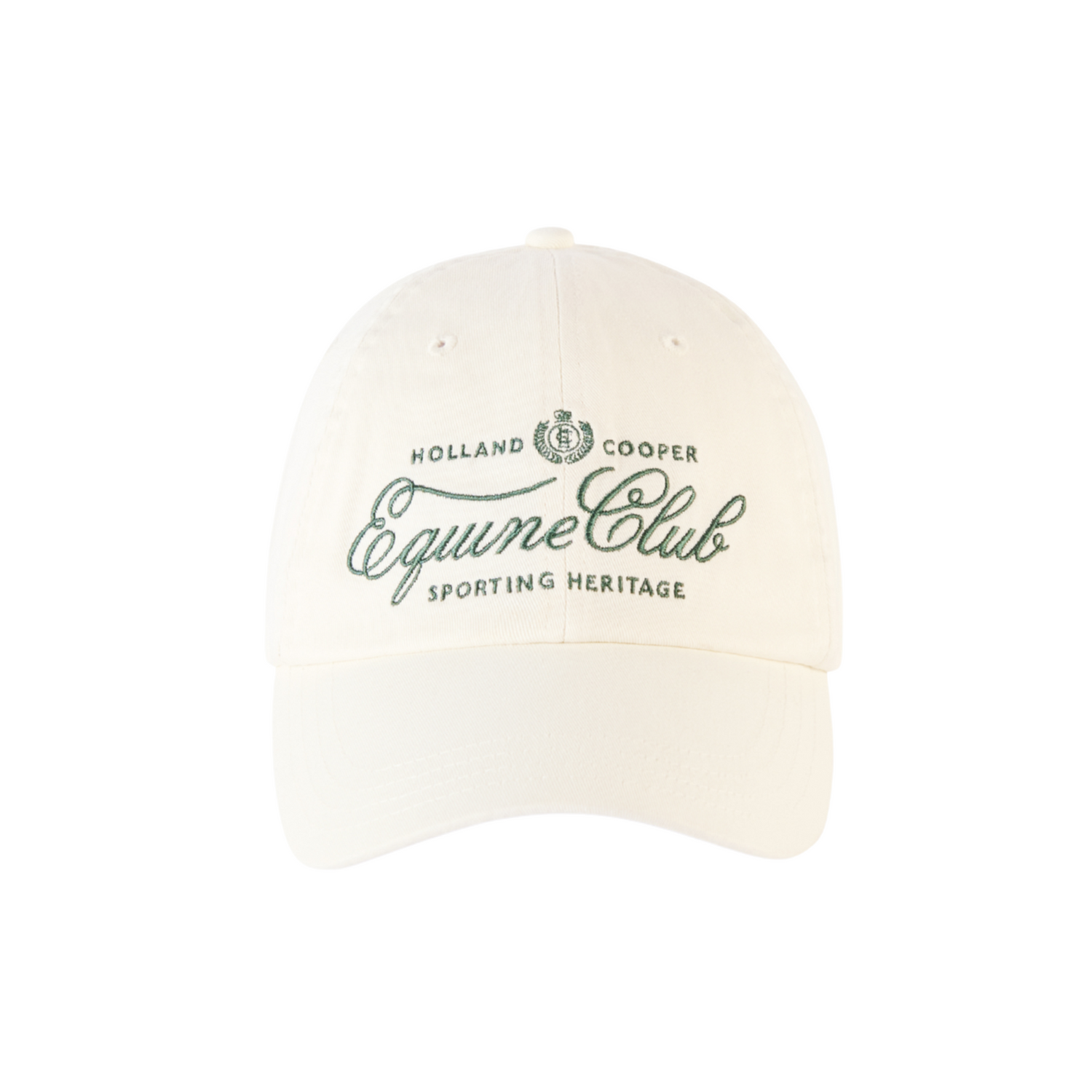 Equine Club Cap Racing Green Ecru