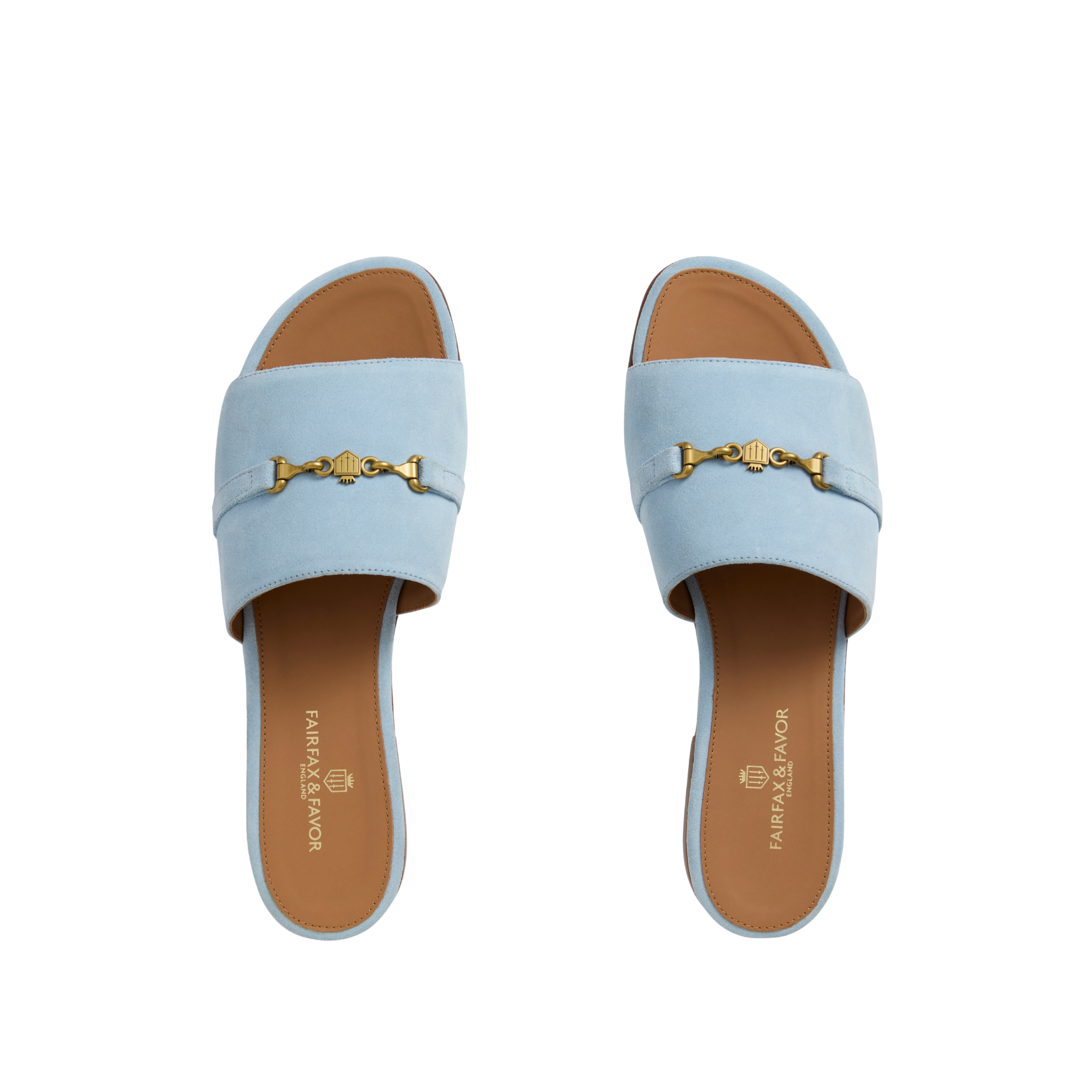 Heacham Sandal Sky Blue Suede
