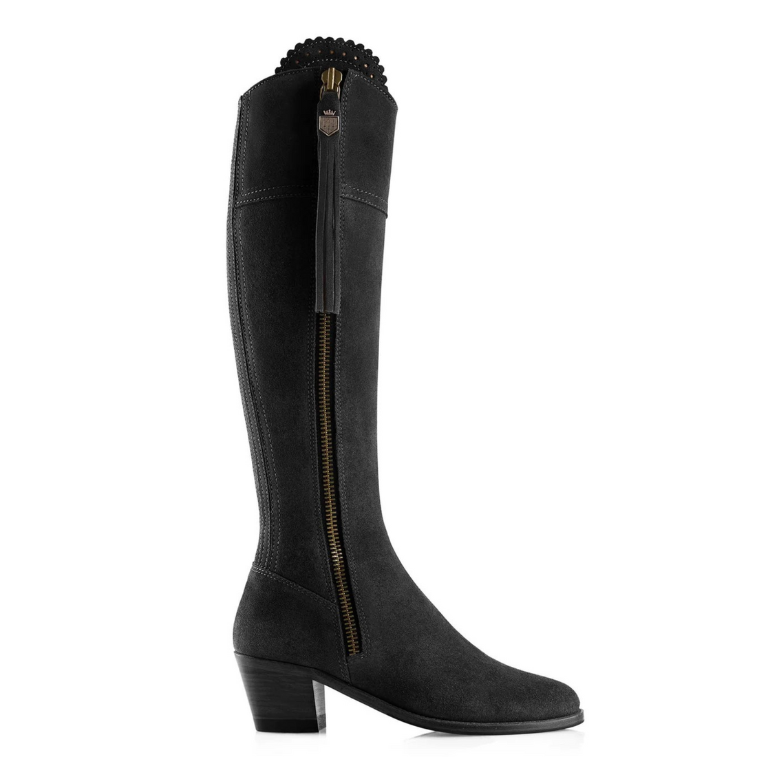 The Heeled Regina Regular Fit Black Suede