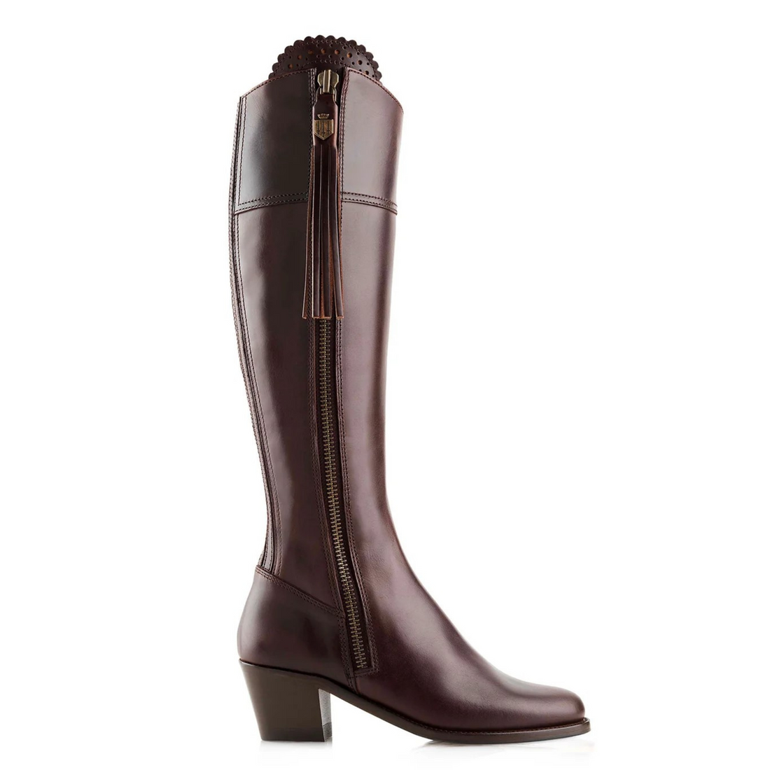 The Heeled Regina Regular Fit Mahogany Leather