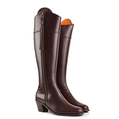 The Heeled Regina Sporting Fit Mahogany Leather