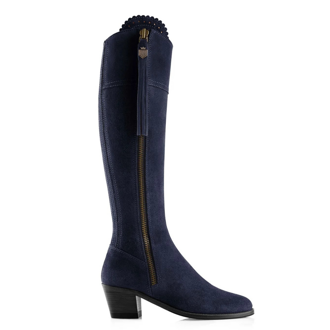 The Heeled Regina Regular Fit Navy Suede