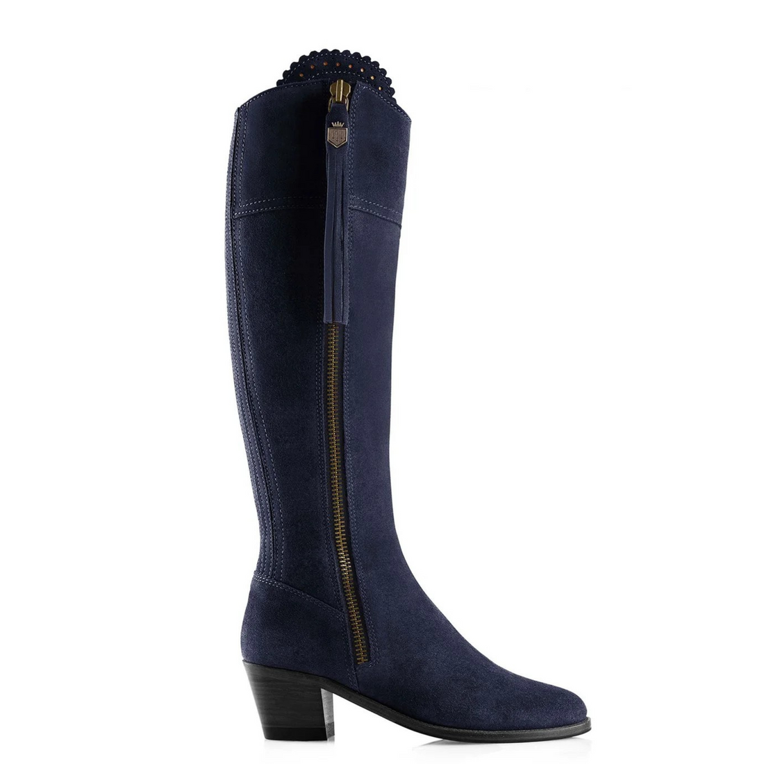The Heeled Regina Sporting Fit Navy Suede