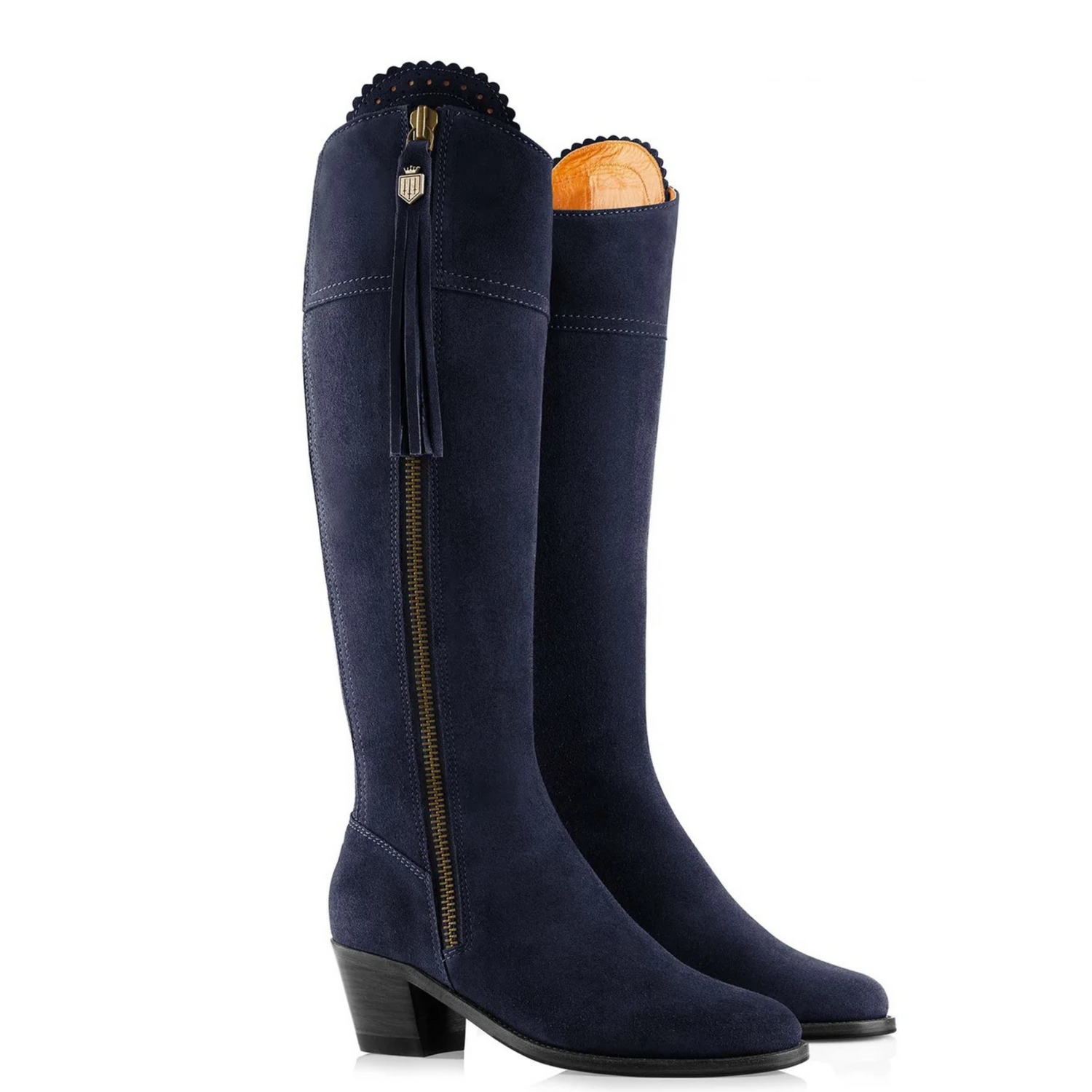 The Heeled Regina Sporting Fit Navy Suede