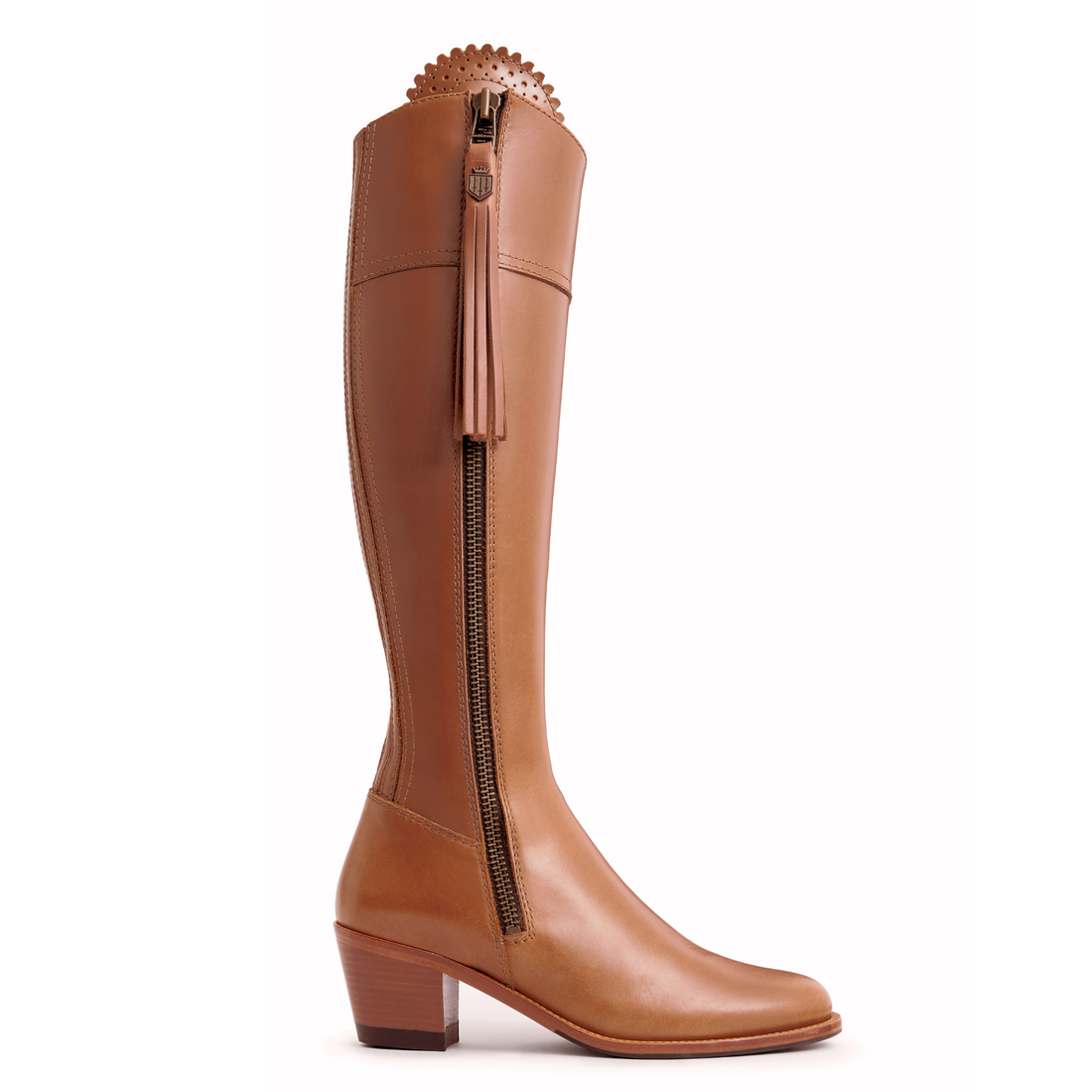 The Heeled Regina Regular Fit Tan Leather