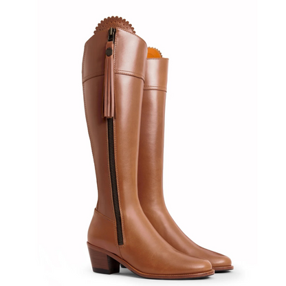 The Heeled Regina Sporting Fit Tan Leather