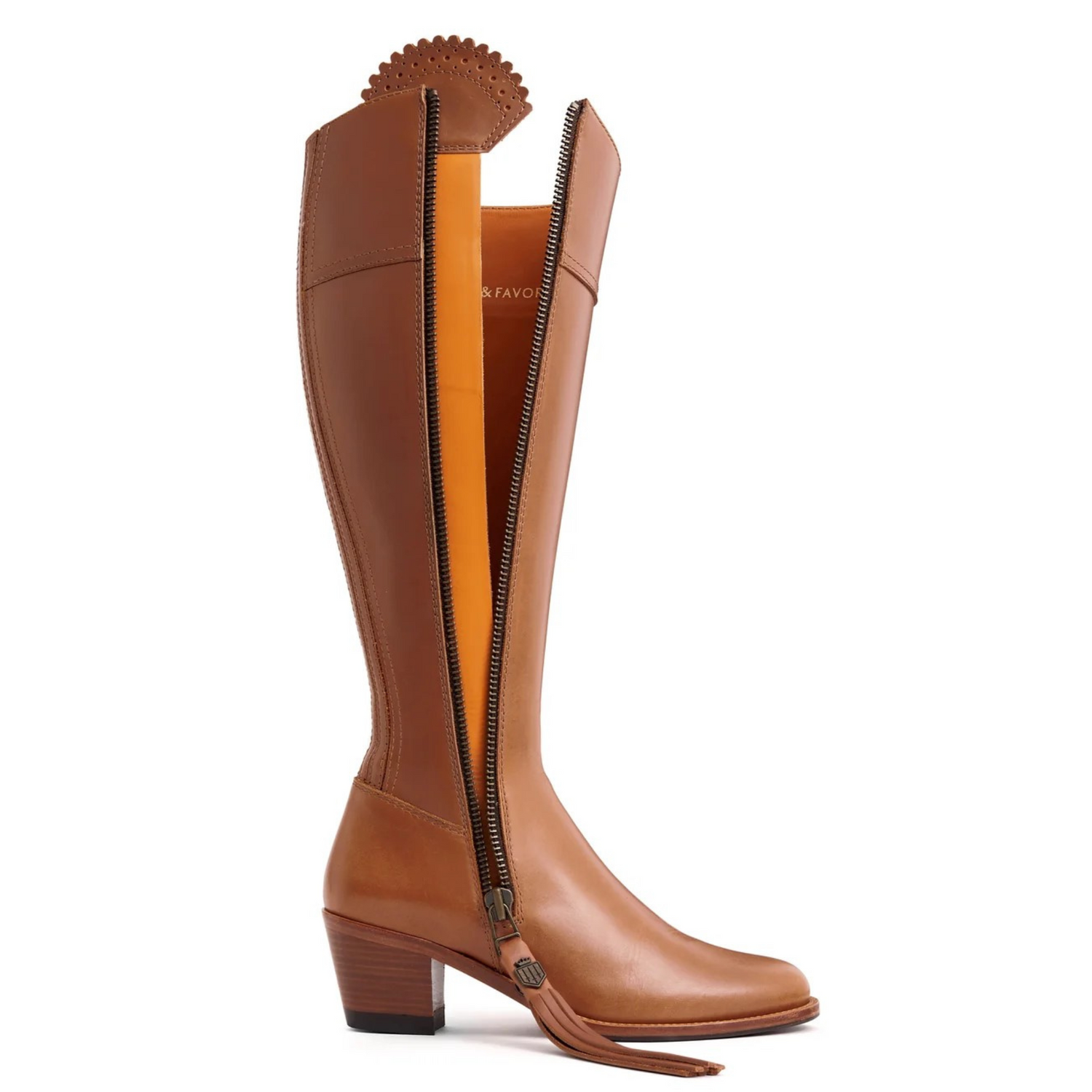 The Heeled Regina Sporting Fit Tan Leather