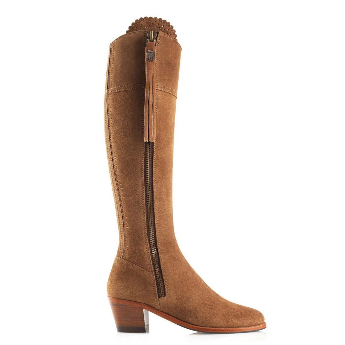 The Heeled Regina Regular Fit Tan Suede