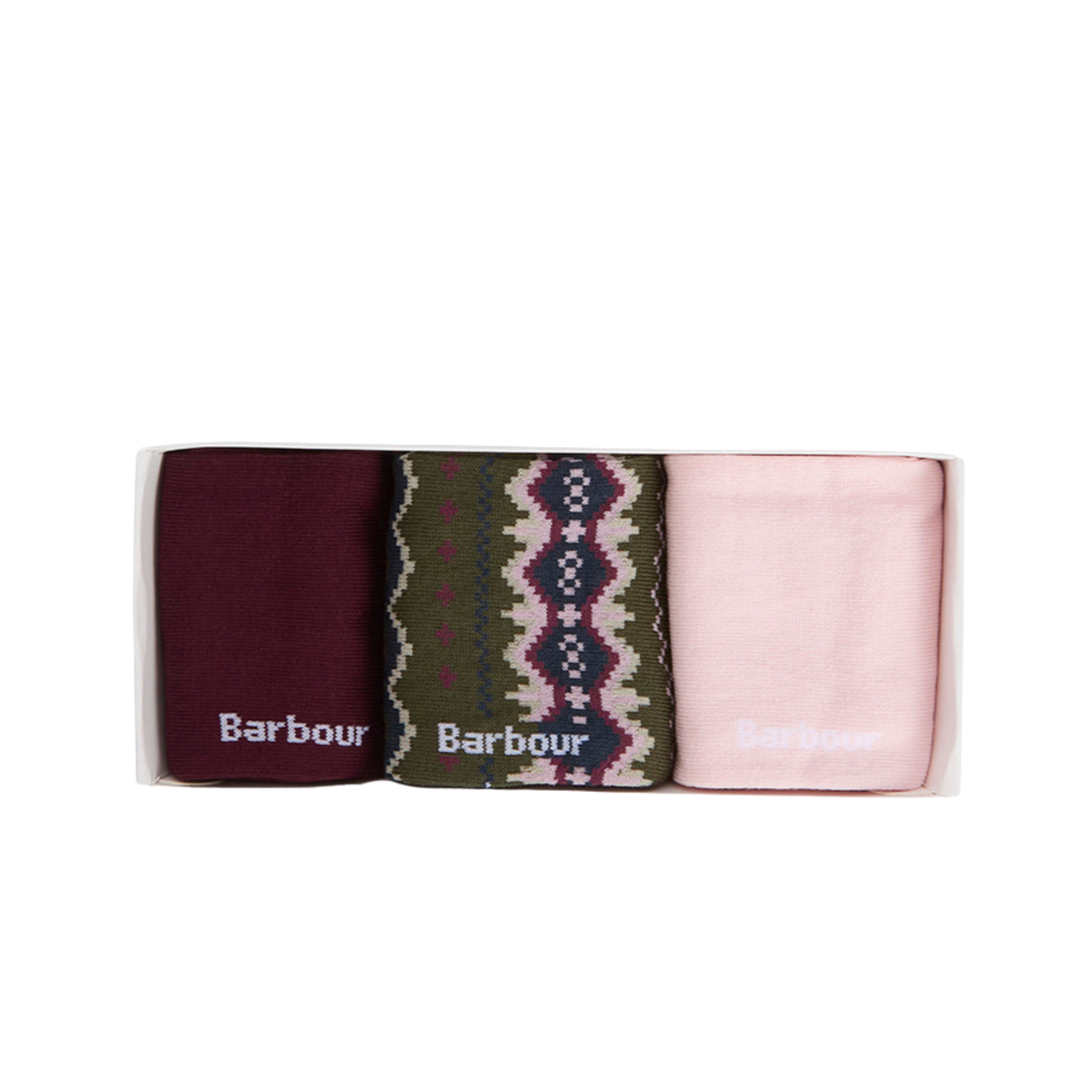 Barbour Helen Fair Isle Sock Gift Set