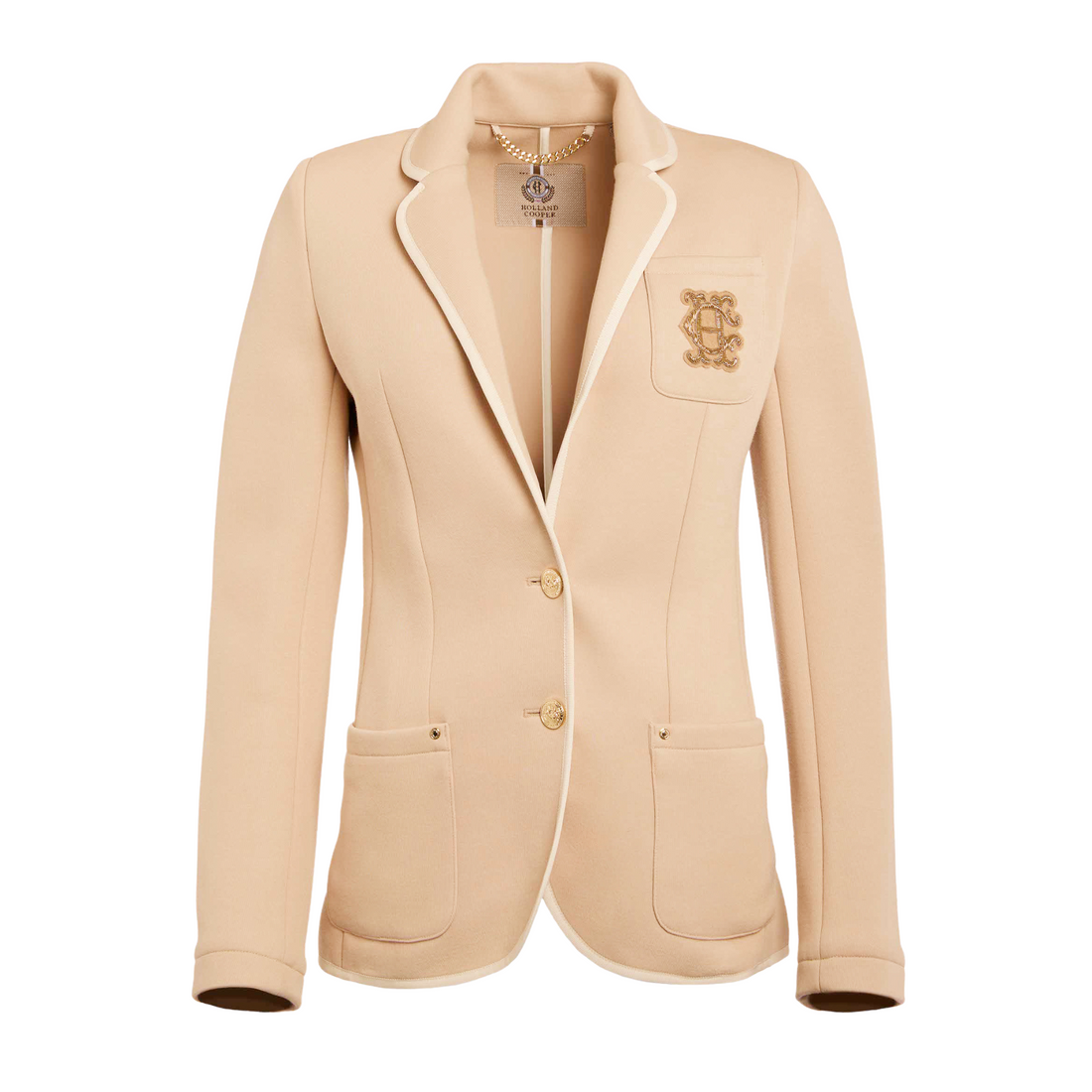 Henley Blazer Camel