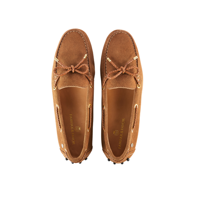 Henley Driving Shoe Tan Suede