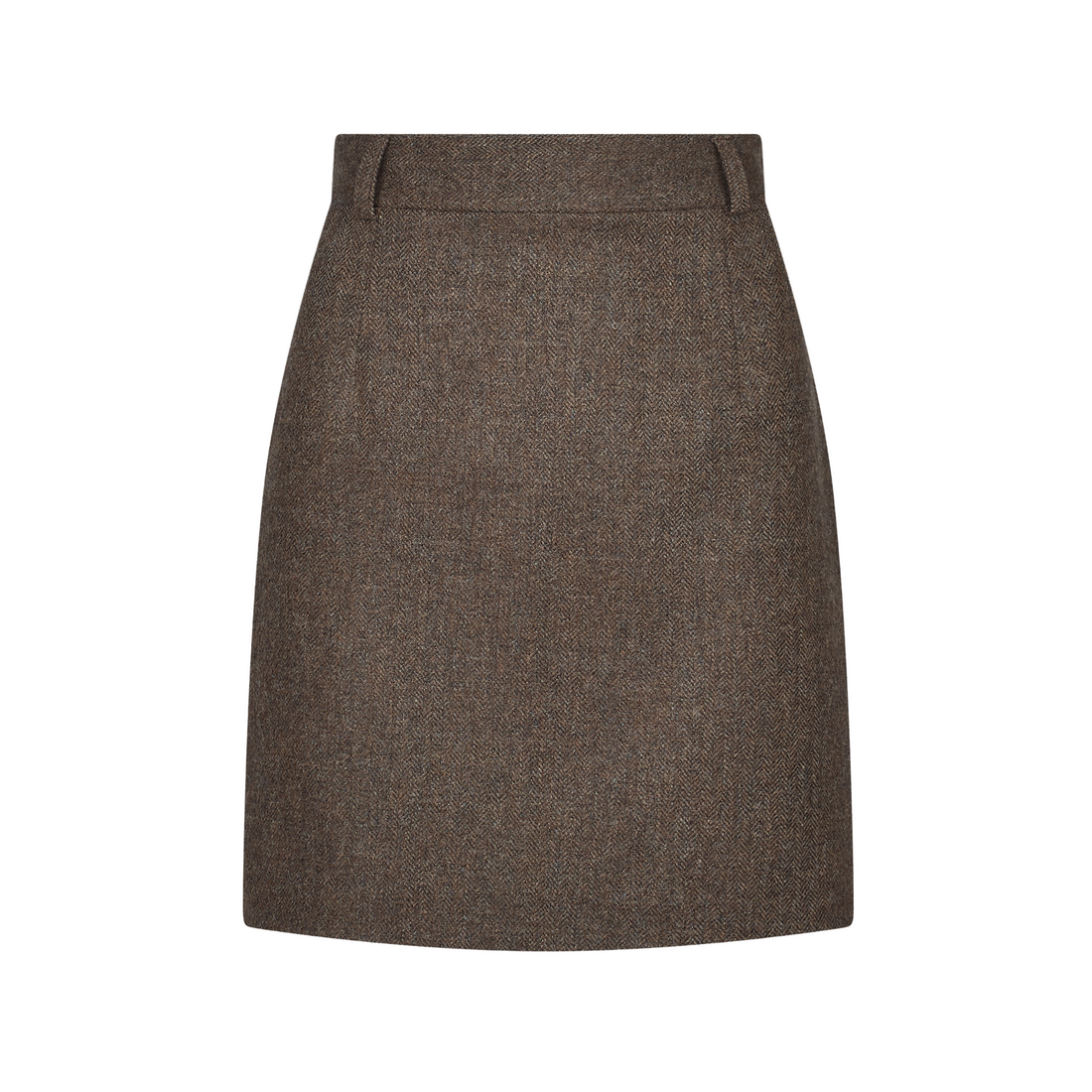 Henrietta Skirt Mocha Herringbone