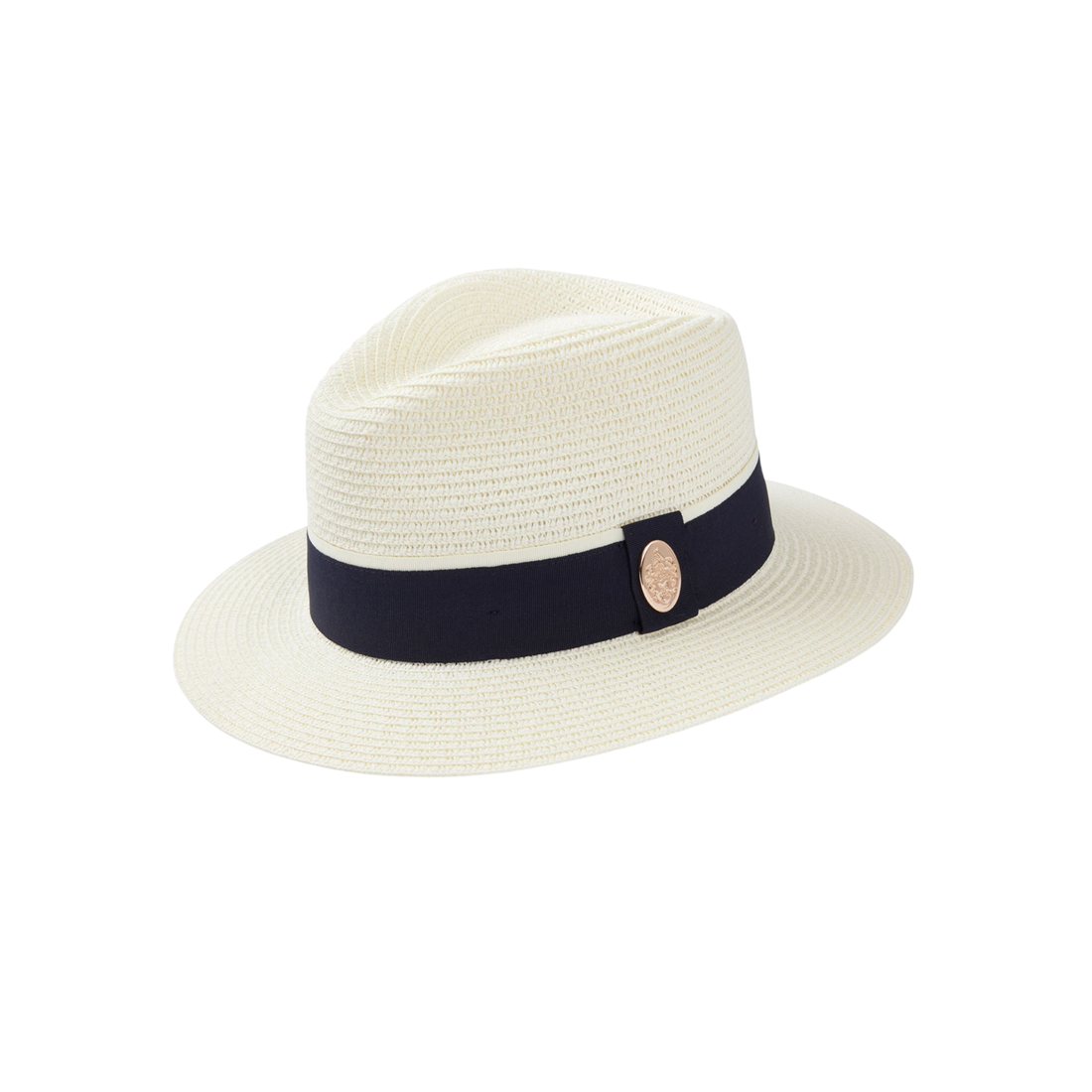 Orford Summer Fedora Cream (Navy Ribbon)