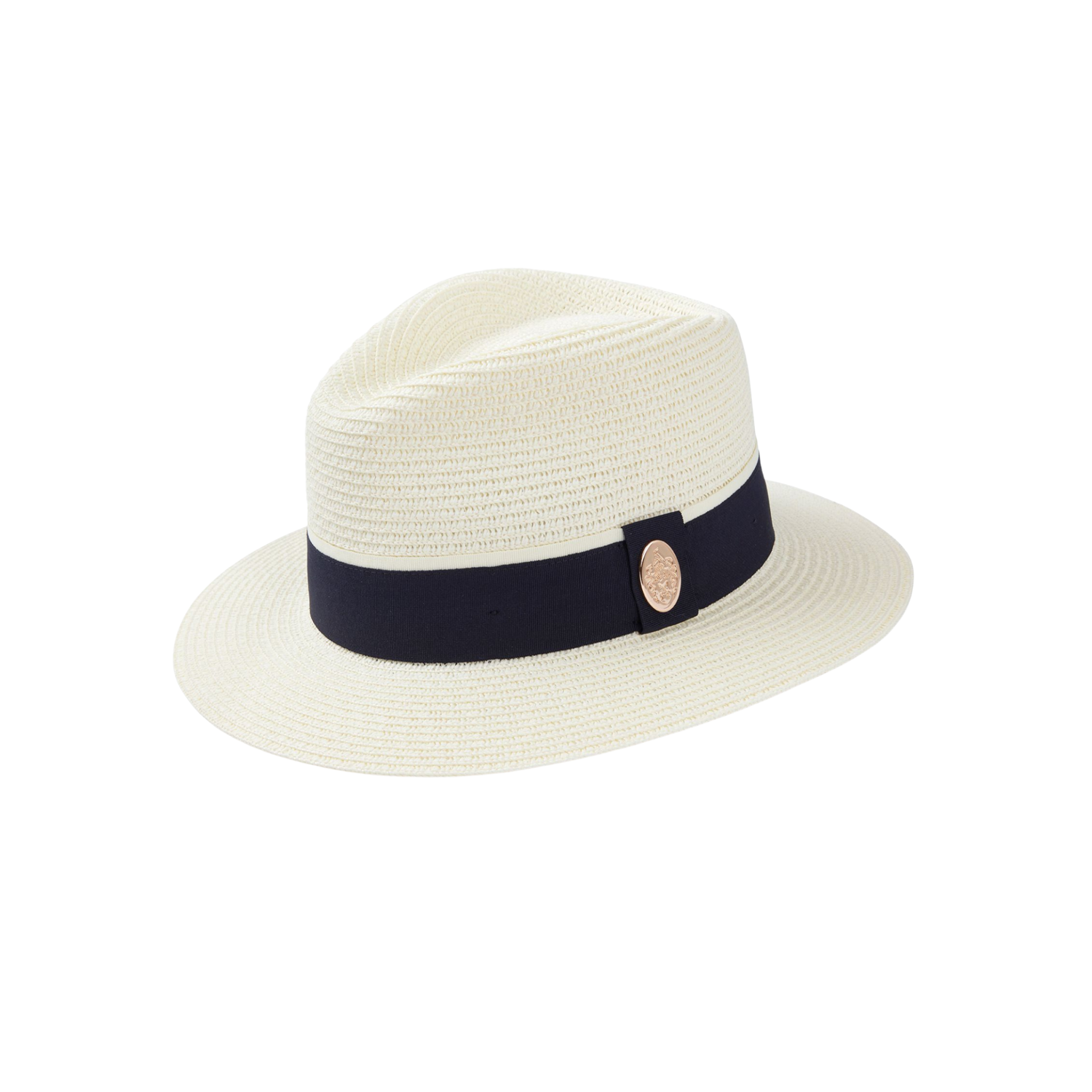 Orford Summer Fedora Cream (Navy Ribbon)