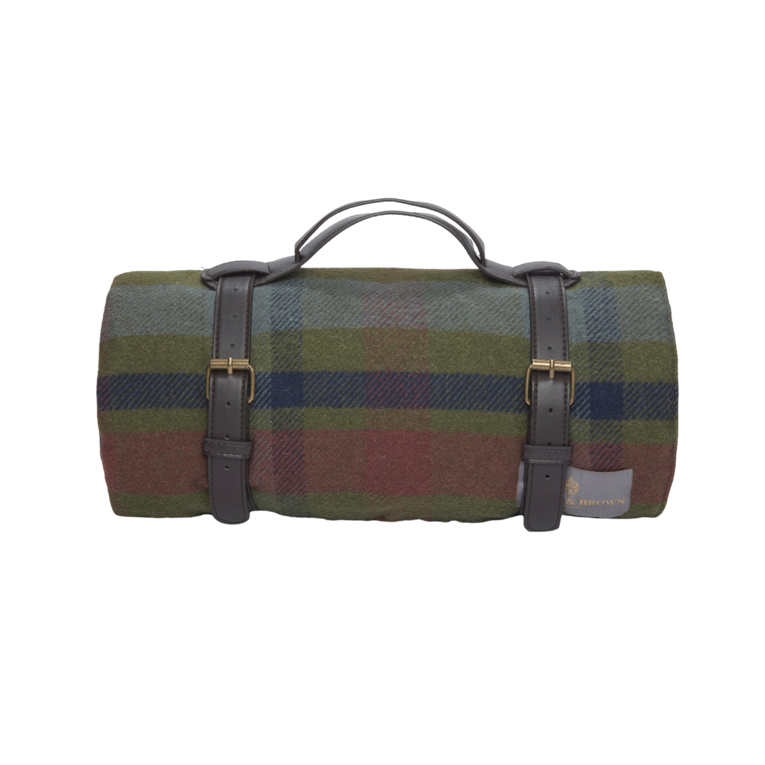 Hicks &amp; Brown Outdoor Blanket Green Check