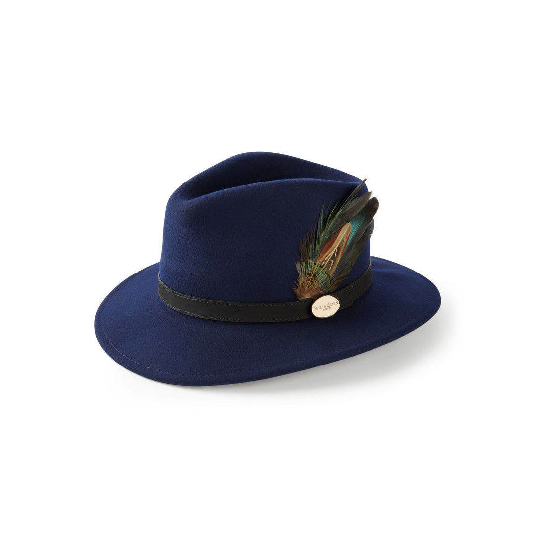 Suffolk Fedora Navy / Classic Feather