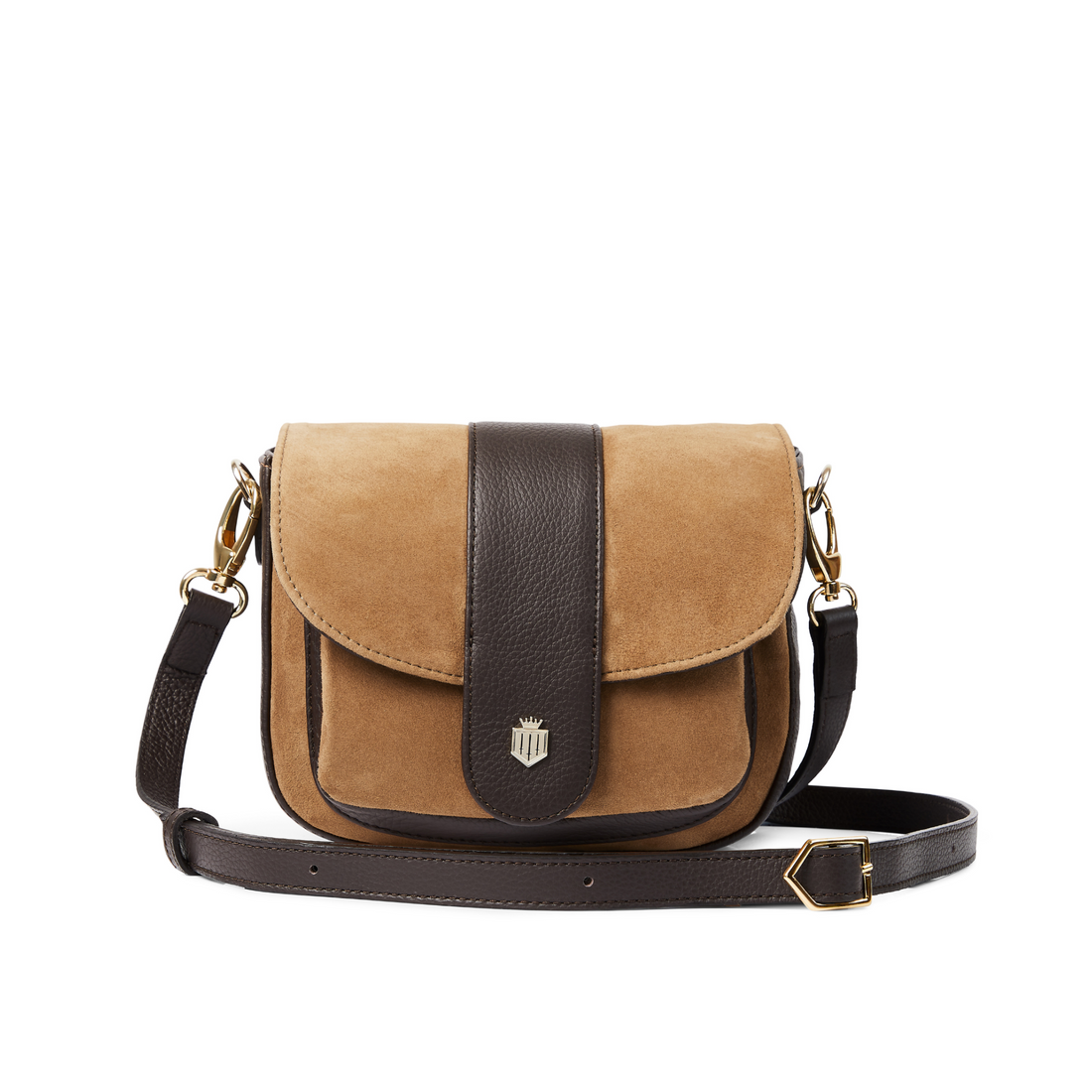 Highcliffe Saddle Bag Tan Suede