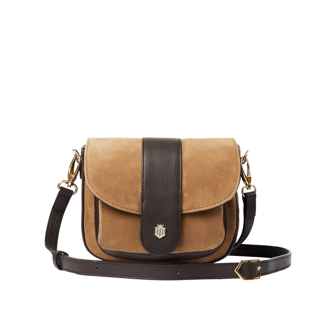 Highcliffe Saddle Bag Tan Suede
