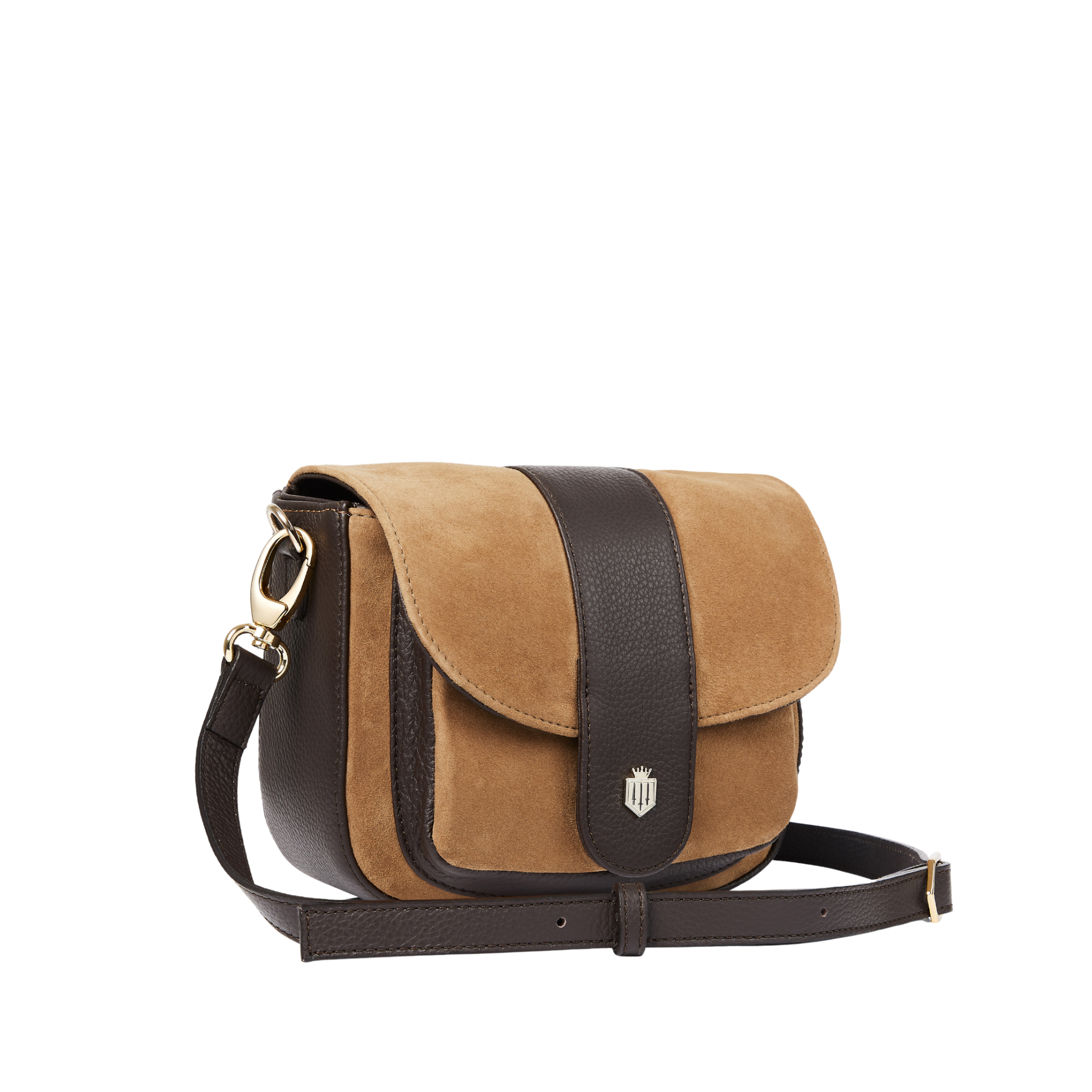 Highcliffe Saddle Bag Tan Suede