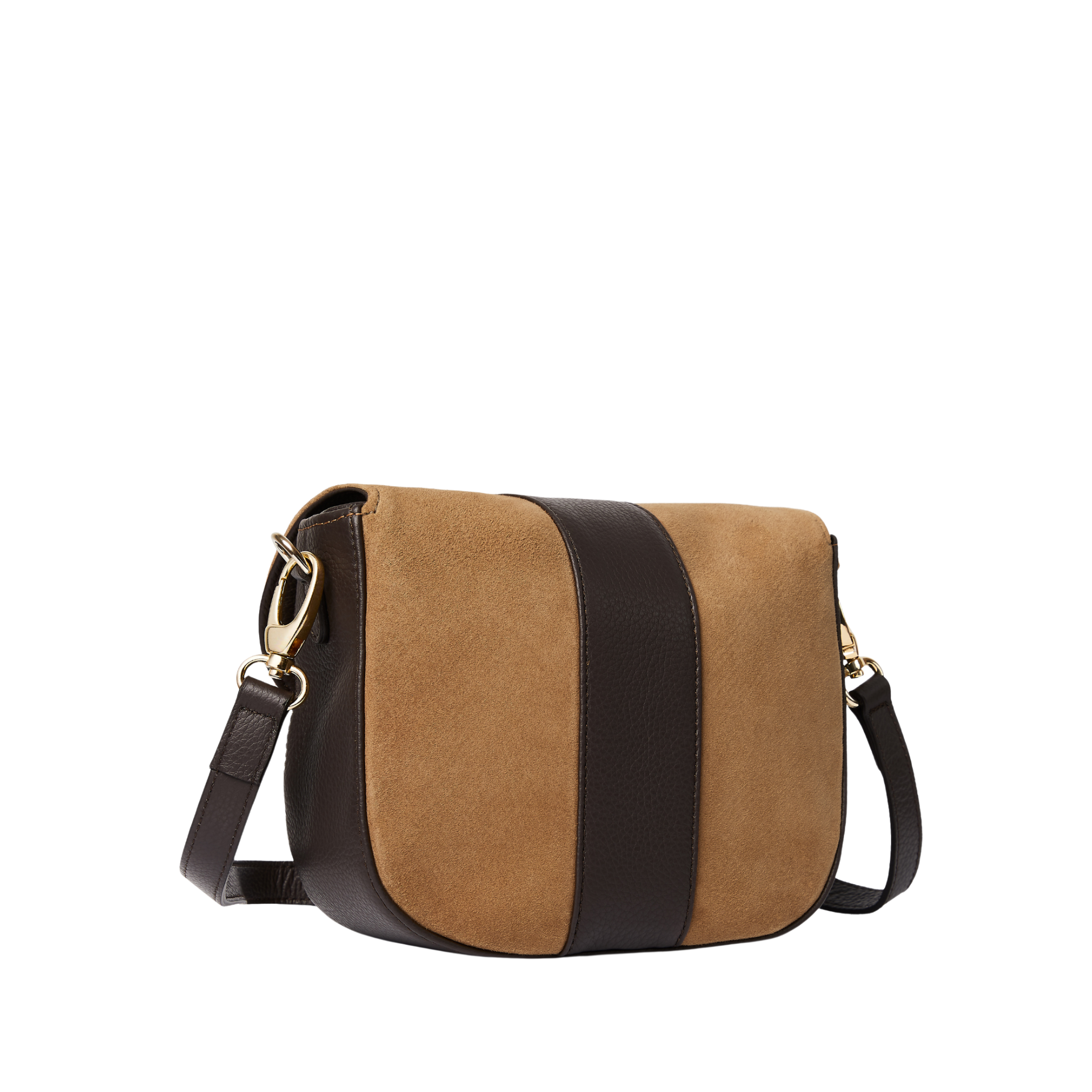 Highcliffe Saddle Bag Tan Suede