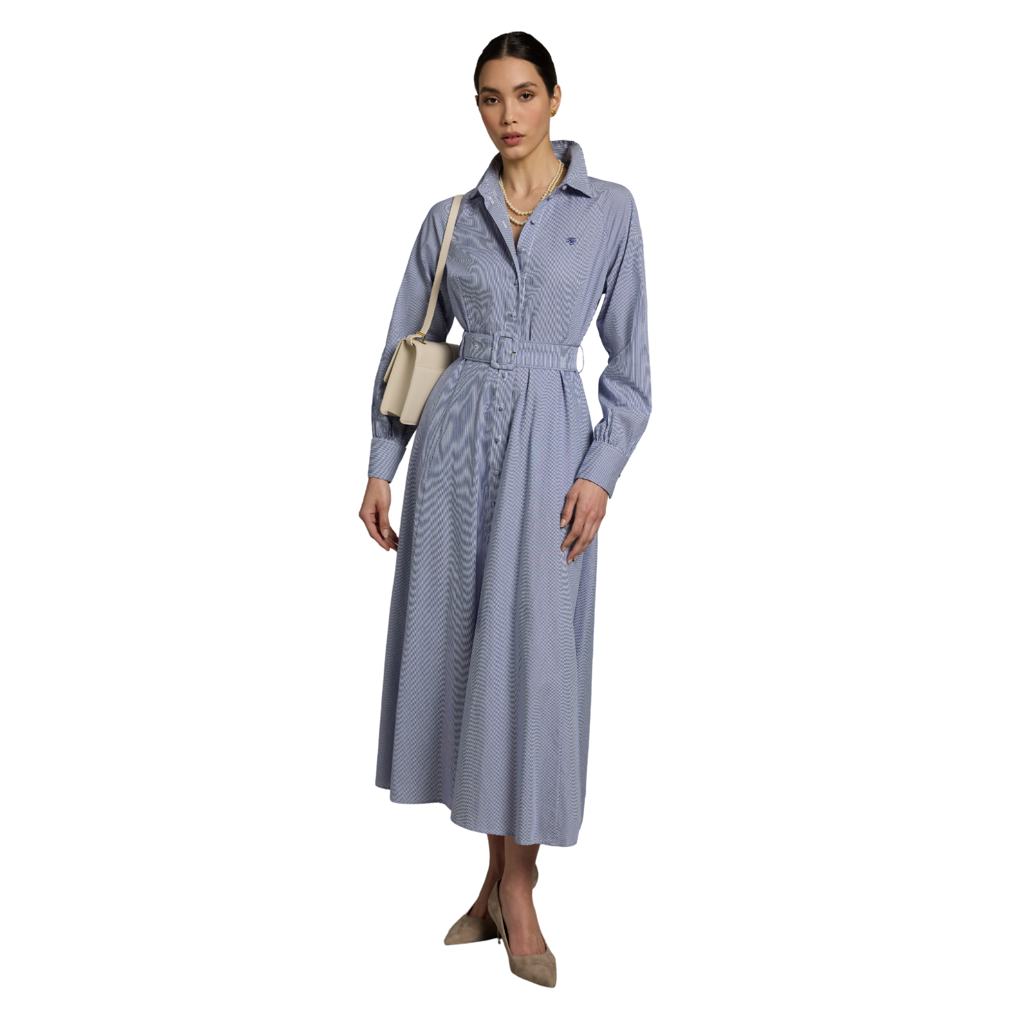 Aimee Dress Blue Stripe