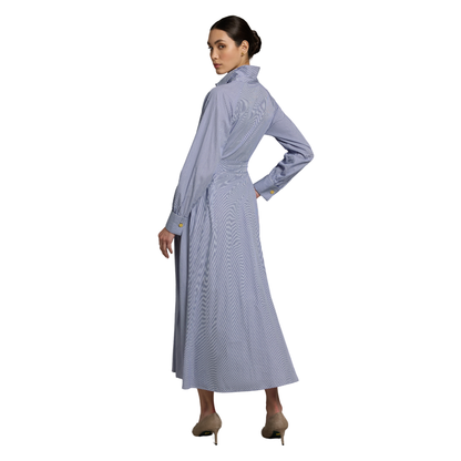 Aimee Dress Blue Stripe
