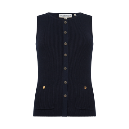 Aubrey Knitted Tank Ink Navy