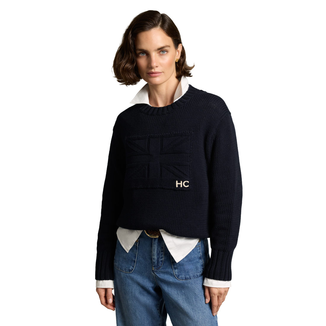 Bampton Crew Neck Knit Ink Navy