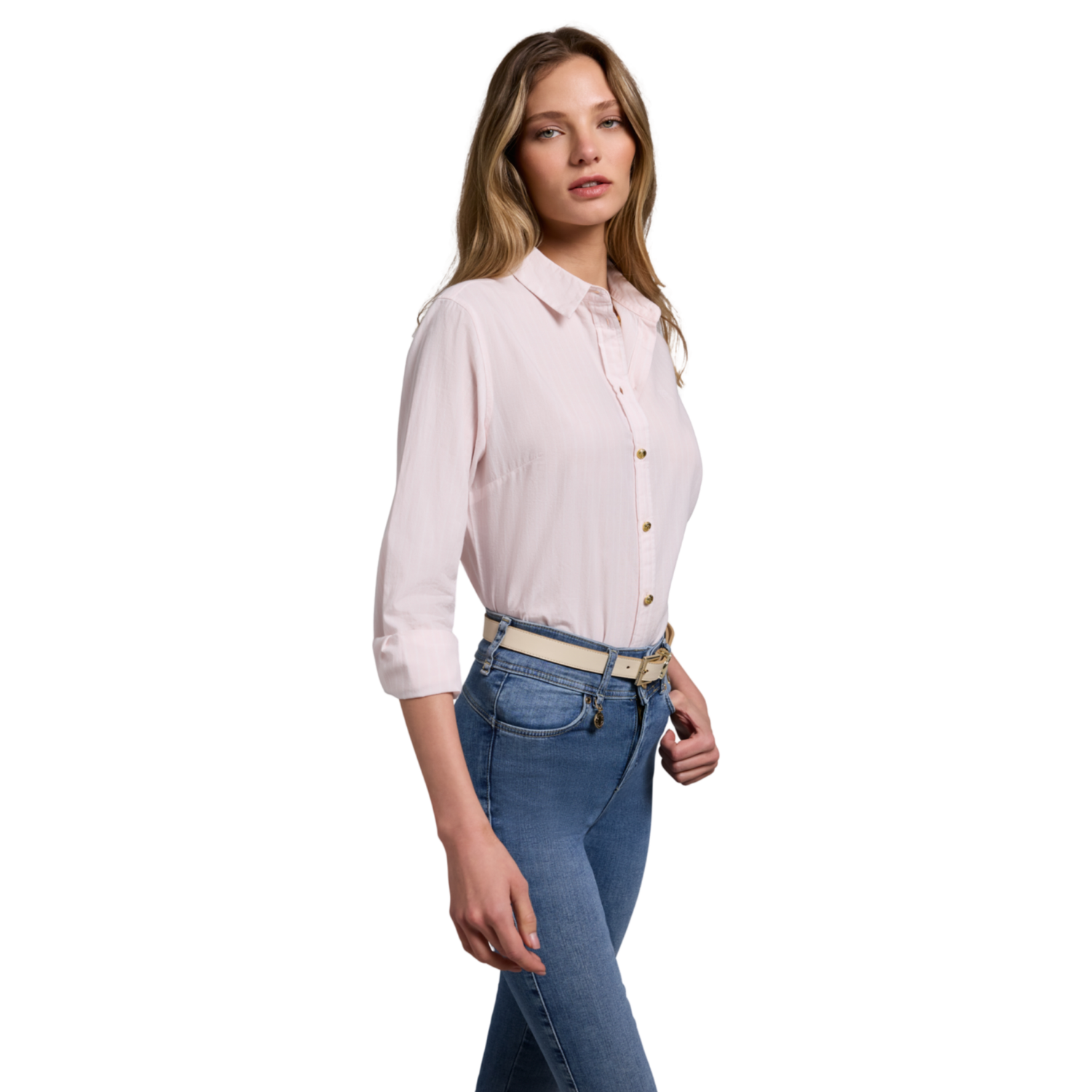 Classic Fit Shirt Soft Pink Stripe
