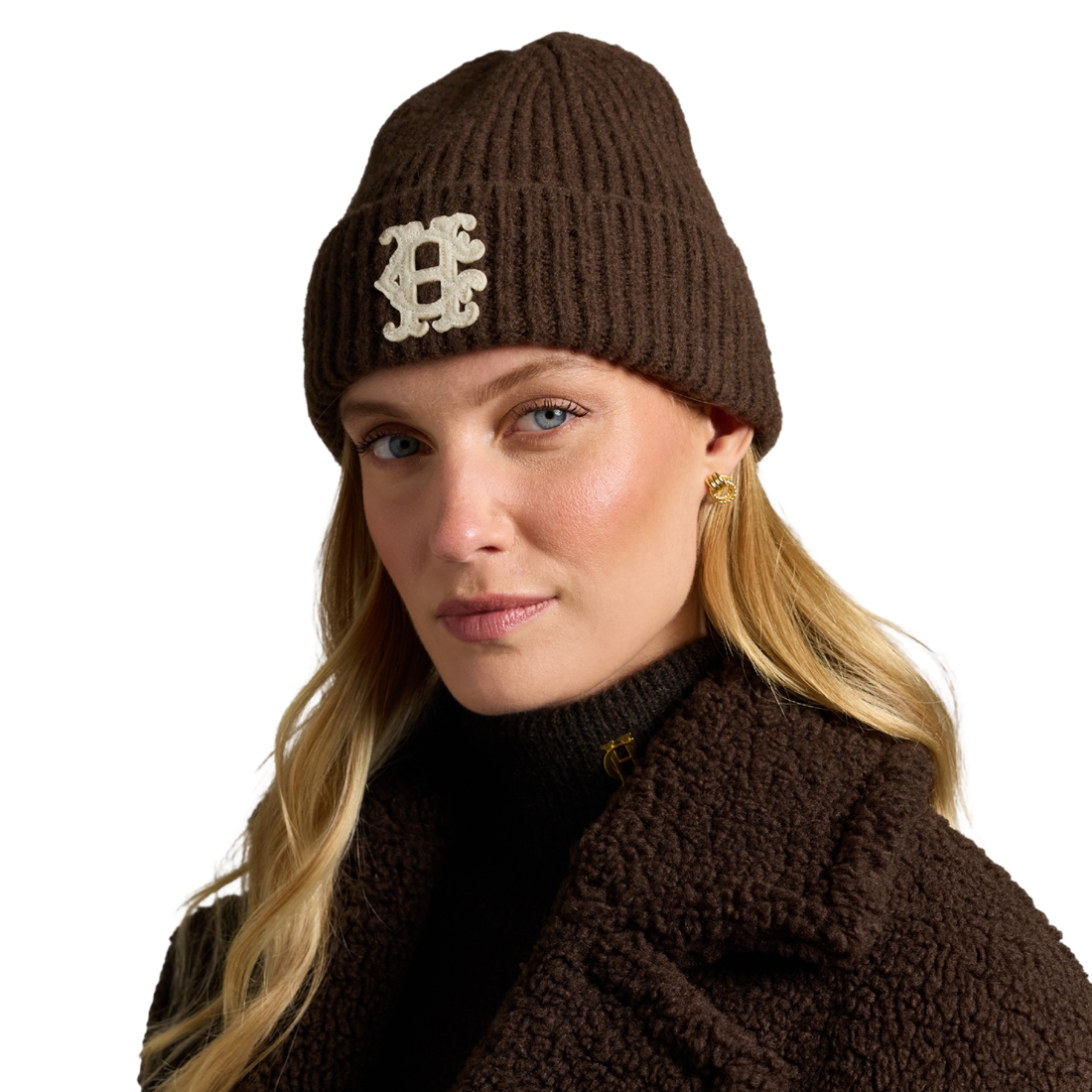 Heraldic Beanie Hazelnut
