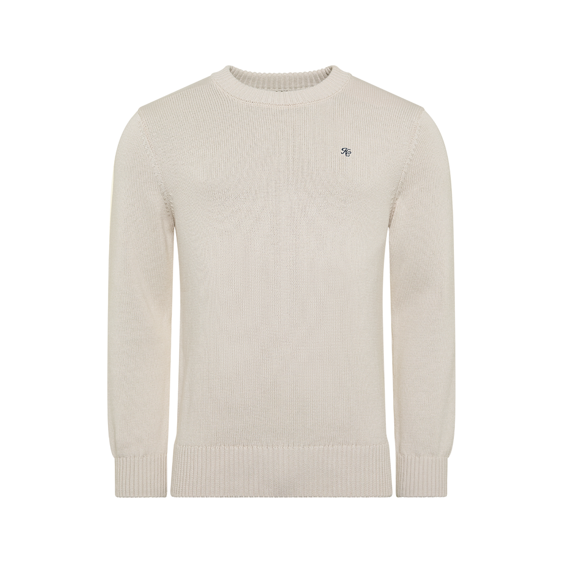 Heritage Crew Neck Knit Stone